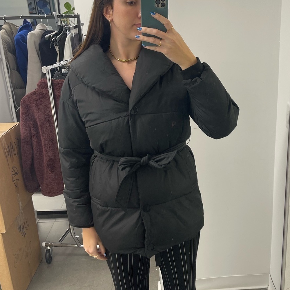 Badgley Mischka Yoko Shawl Collar Puffer Jacket - Picture 8 of 8